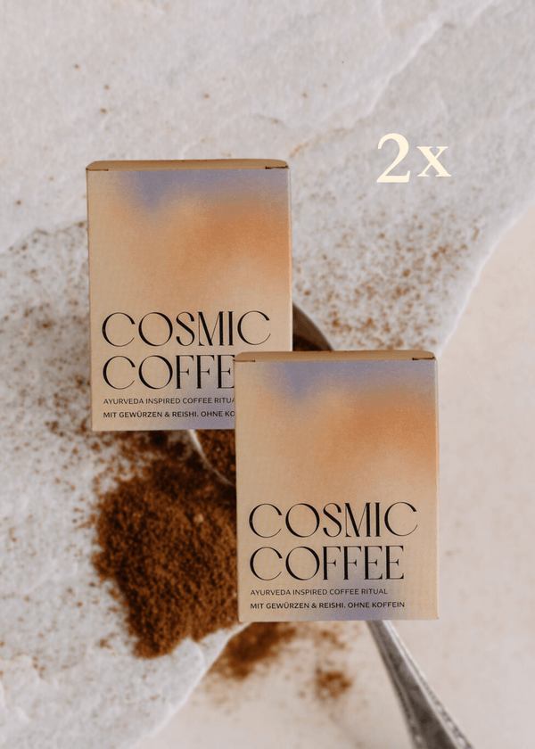 Cosmic Coffee im Glas Duo - Gesunde Kaffeealternative ohne Koffein, glutenfrei, bio, vegan mit Ayurveda Gewürzen